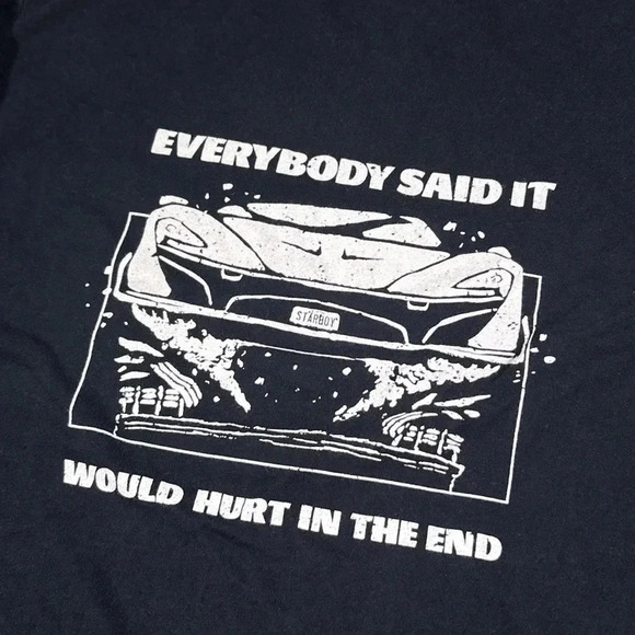 The Weeknd XO 2016 Starboy Ordinary Life Car Black L/S T Shirt Mens Small - Picture 5 of 7